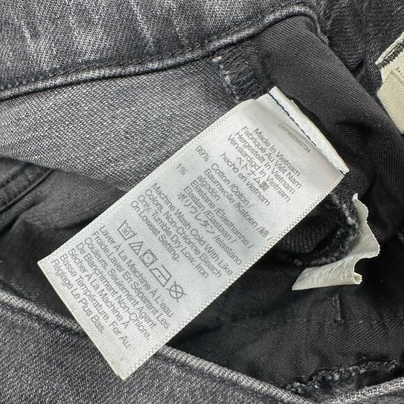 Madewell The Perfect Vintage Jean Black High Rise Straight Leg Classic Denim 27 - Picture 11 of 15